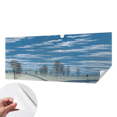 Självhäftande fototapet Vinterlandskap