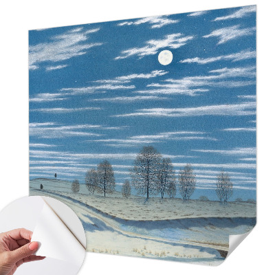 Självhäftande fototapet Vinterlandskap