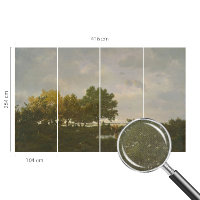 3D fototapet Skogslandskap