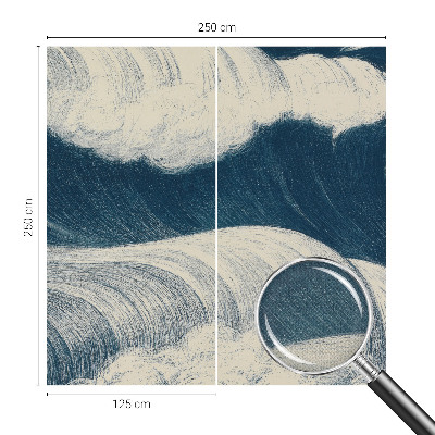 Peel and stick fototapet Havsvågor