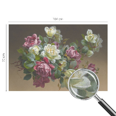 Fototapet barnrum med blommönster som ger en elegant känsla