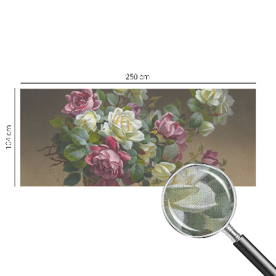 Fototapet barnrum med blommönster som ger en elegant känsla