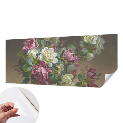 Fototapet barnrum med blommönster som ger en elegant känsla