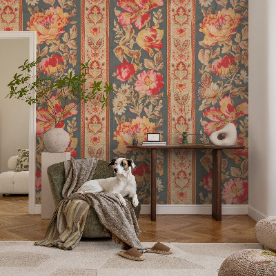 Fototapet för barn Färgglada blommor