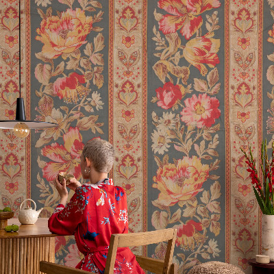 Fototapet för barn Färgglada blommor