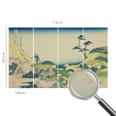 Peel and stick fototapet med motiv av ett landsbygdslandskap