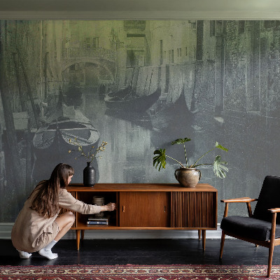 Fototapet barn Gammal kanal