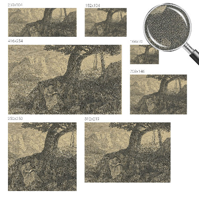 Självhäftande fototapet Läsande karaktär