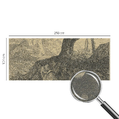 Självhäftande fototapet Läsande karaktär