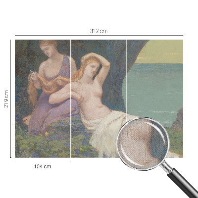 3D fototapet Strandscen