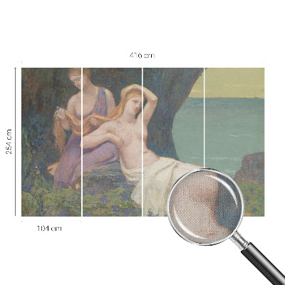 3D fototapet Strandscen