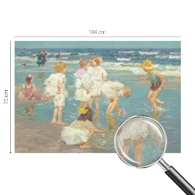 Självhäftande fotovägg med motiv från strandbarndom