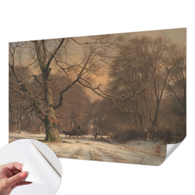 Peel and stick fototapet med motiv av ett vinterlandskap