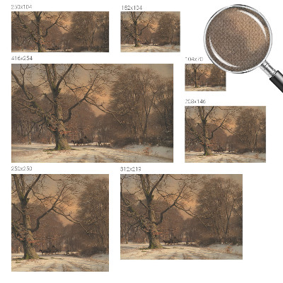 Peel and stick fototapet med motiv av ett vinterlandskap