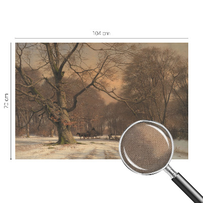 Peel and stick fototapet med motiv av ett vinterlandskap