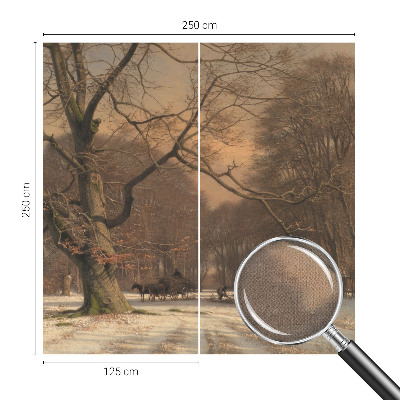 Peel and stick fototapet med motiv av ett vinterlandskap