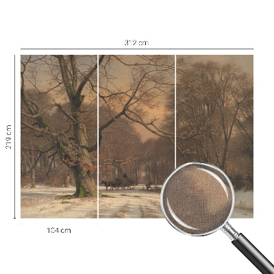 Peel and stick fototapet med motiv av ett vinterlandskap