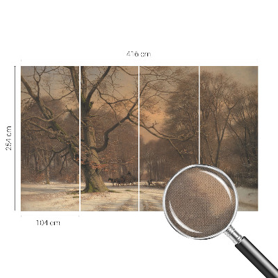 Peel and stick fototapet med motiv av ett vinterlandskap
