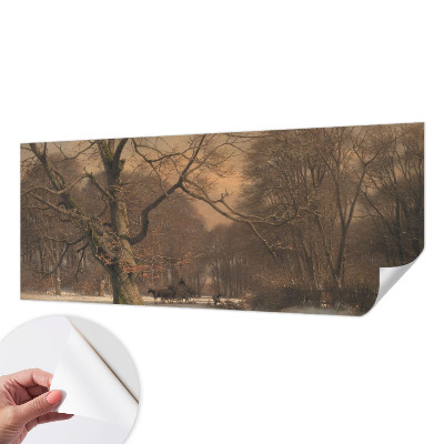 Peel and stick fototapet med motiv av ett vinterlandskap