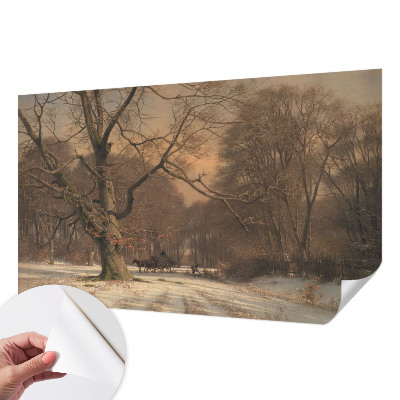 Peel and stick fototapet med motiv av ett vinterlandskap