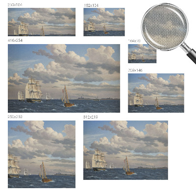 Självhäftande fototapet Havsäventyr