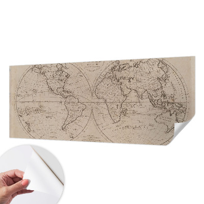 3D fototapet Gammal karta