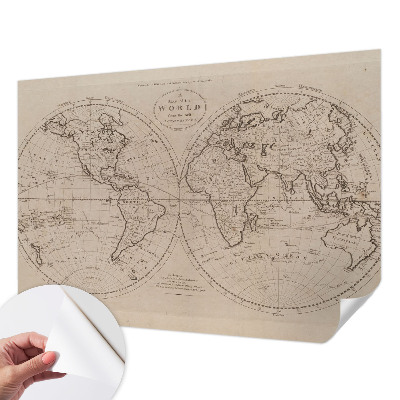 3D fototapet Gammal karta