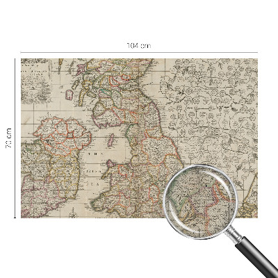 Fototapet barn Antik karta