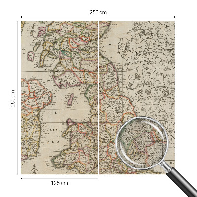 Fototapet barn Antik karta