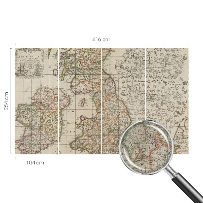 Fototapet barn Antik karta