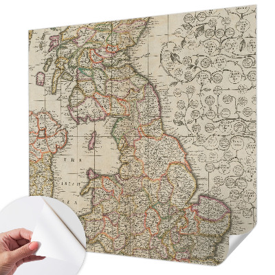 Fototapet barn Antik karta