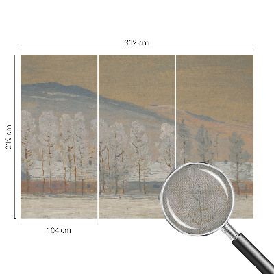 Självhäftande fototapet Vinterlandskap