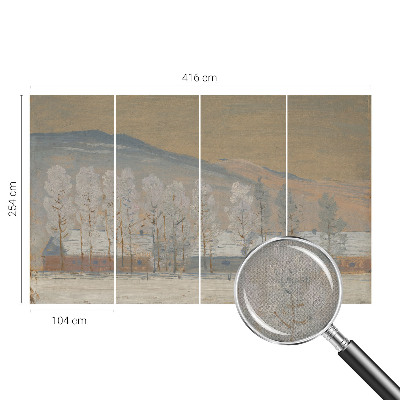 Självhäftande fototapet Vinterlandskap