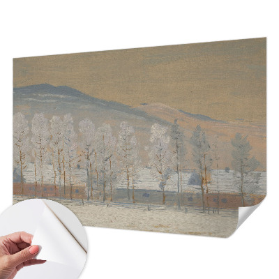 Självhäftande fototapet Vinterlandskap