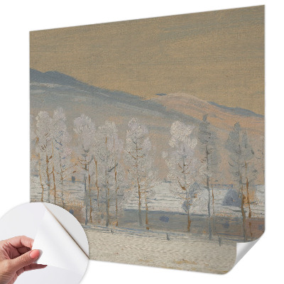 Självhäftande fototapet Vinterlandskap