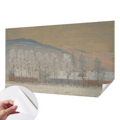 Självhäftande fototapet Vinterlandskap