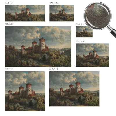 Fototapet barnrum Romantiskt landskap