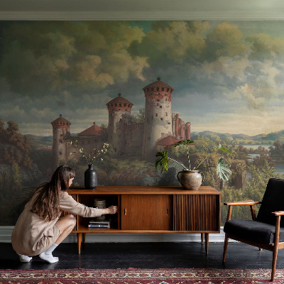 Fototapet barnrum Romantiskt landskap