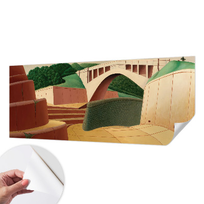 Fototapet för barn med ett fridfullt landskap