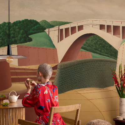 Fototapet för barn Fridfullt landskap