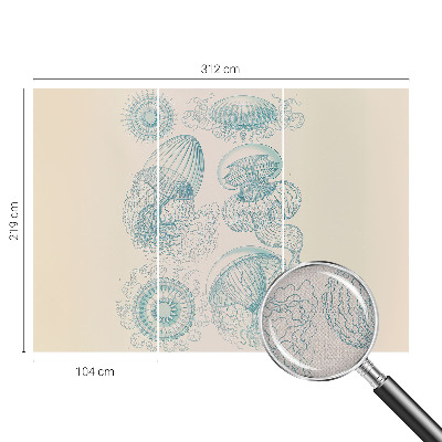 3D fototapet Havsmaneter