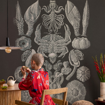 Fototapet för barn med motiv av undervattensformer