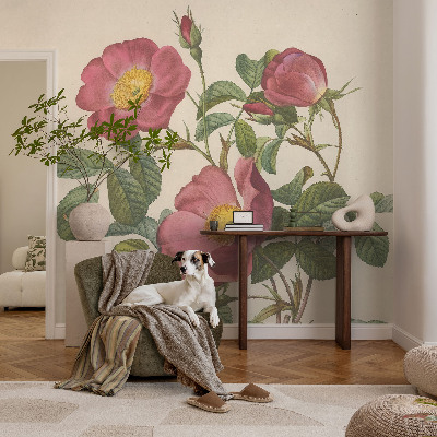 Självhäftande fotovägg Rosmotiv