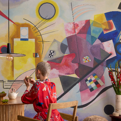 Fototapet för barn med en färgglad abstrakt design