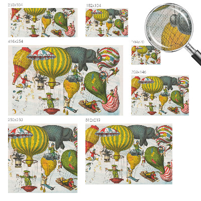 Självhäftande fototapet Ballongresa