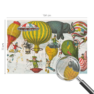 Självhäftande fototapet Ballongresa