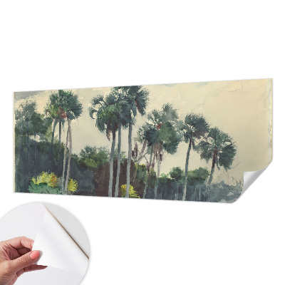 Självhäftande fotovägg Exotiska palmer