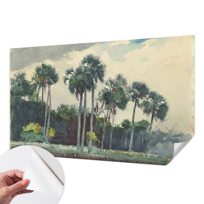 Självhäftande fotovägg Exotiska palmer