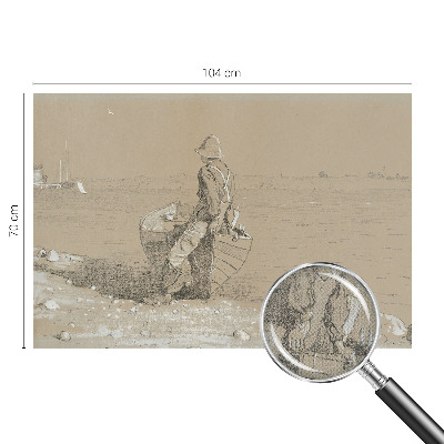 Peel and stick fototapet med en nostalgisk scen
