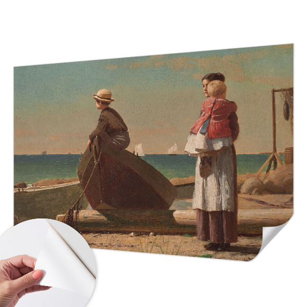 3D fototapet med strandmotiv